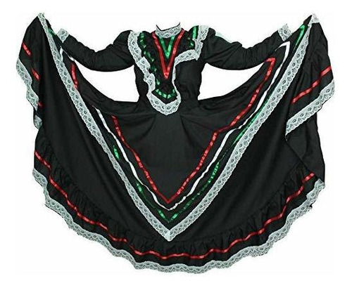 Vestido Tradicional Mexicano Tapatio Jalisco Vestido Tipico 