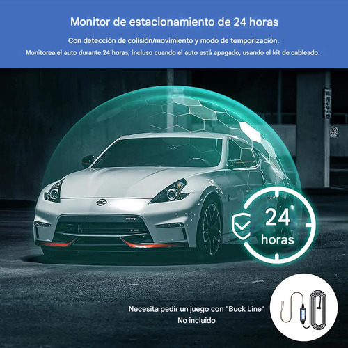 Cámara Para Auto Con Triple Lente 1080p Wifi Visión Nocturna, Cámara De Tablero Frontal, Trasera E Interior. Cámara De Coche Dash Cam 1080 Hd 170 Ángulo Con Tarjeta De Memoria 32 Gb.