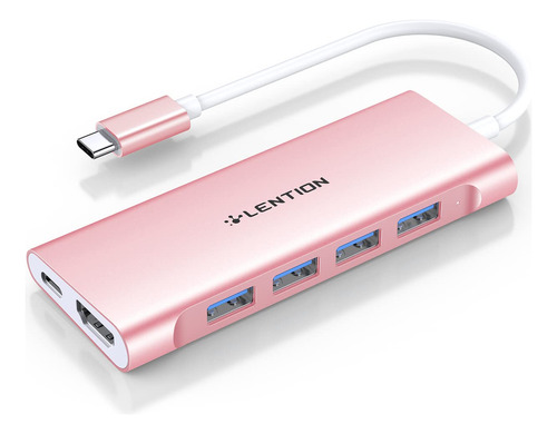 Lention Usb-c Multi-port Hub Con Salida Hd B07m66nr59_200324