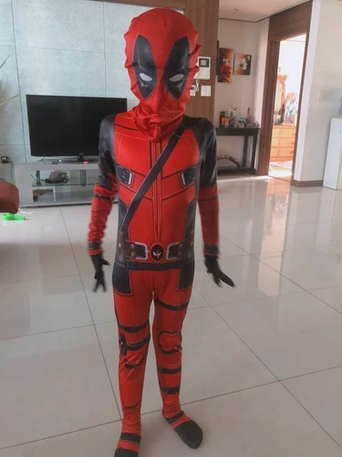 Difraz Cospaly Dead Pool Niño Exelente Calidad Super Heroe