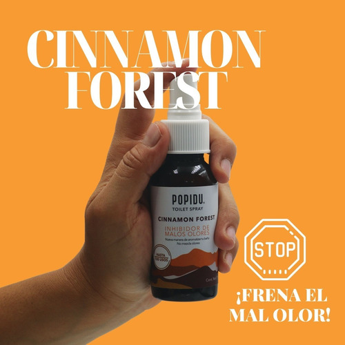 Imagen 2 de 6 de Popidu® Neutraliza Olores Aromatizante Baño. Cinnamon 75ml