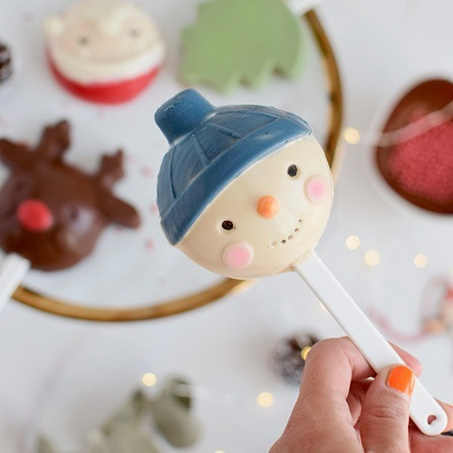 Imagen 7 de 9 de Set De 2 Moldes Placas Pops Paletas Navideñas Parpen