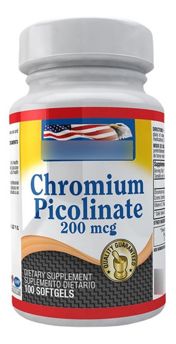 Chromium Picolinate 200mcg 100 Softgels