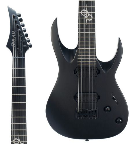 Guitarra 7 Cordas Solar Carbon Black Matte A2.7c