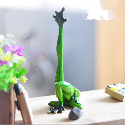 3x Figurita De Rana 3d Miniaturas Escultura De Rana De