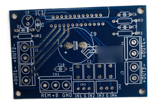 Placa Lisa Para Amplificador Potência Áudio Tda7388 Tda7850