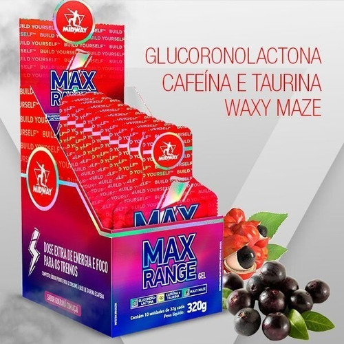 Max Range 10un Midway Taurina+cafeina Forte