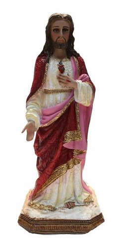 Figura Del Sagrado Corazón De Jesús 28cm