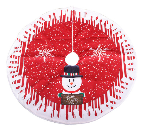 Y Falda De Árbol De Navidad De 80 Cm, Doble Capa Con Motivos