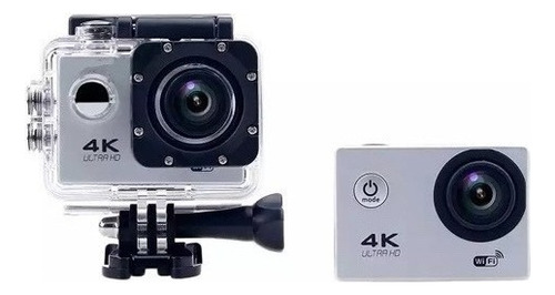 Câmera Filmadora Esportiva Go Action Pro 4k Ultra Hd Wi-fi Cor Prateado