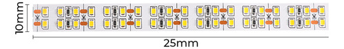 Fita Led Dupla Perfil 23,7w/m 12v 3000k Luz Quente Nordecor