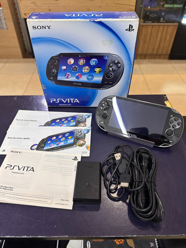 Console: Ps Vita Na Caixa Completo (destravado) Preto (Usado)