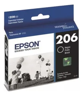 Cartucho De Tinta Epson 206 Negro Original Nuevo Caducado