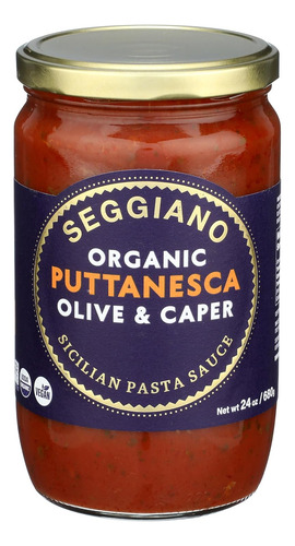 Salsa Para Pasta Puttanesca Orgánica Seggiano, 24 Oz
