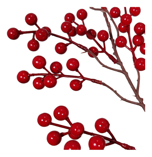 Cb Guirnalda Navideña De Frutos Rojos De 6.39 Pies, Baya