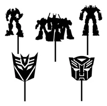 Comprar Cake Topper Adorno Mini - Cup Cake - Transformers X 5 Unidad