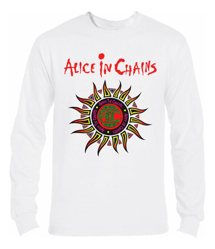 Polera Ml Alice In Chains Logo Colores Rock Abominatron