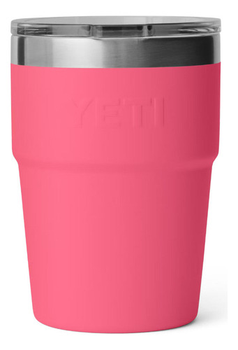 Vaso Térmico Yeti Rambler 16oz Stackable,tapa Magslider Color Rosa Chicle Tropical Pink