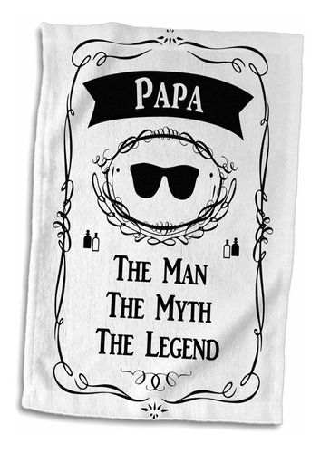 3d Rose Papa The Man The Myth The Legend Funny Fun Día...