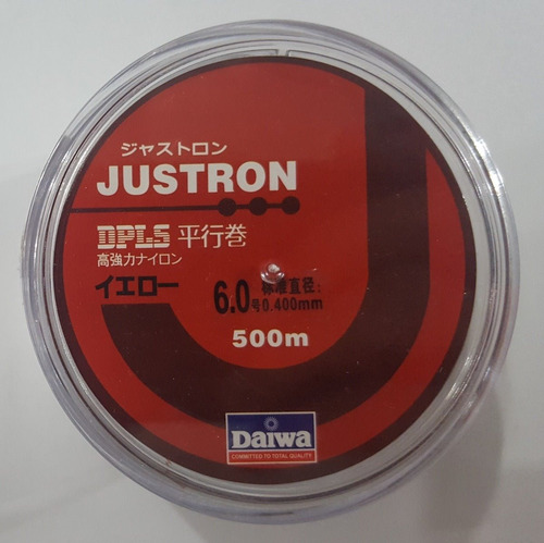 Imagen 2 de 4 de Nylon Tanza Bobina Daiwa Justron 4. 0,33 500mts 10,5kg Japon