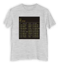 Comprar Remera Niño Departures Cartel Aeropuerto Avion Vuelo P2