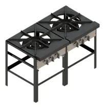 Comprar International F-2c Fogón Doble Asar Cocina Carne Cocción