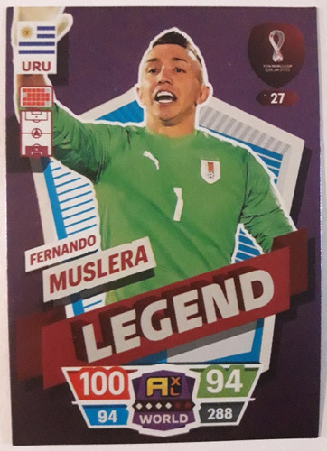 #27 Fernando Muslera Legend Carta Adrenalyn Mundial Qatar