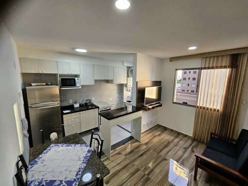 Apartamento Mobiliado, Ao Lado Do Metrô Barra Funda 