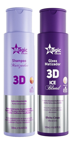 Magic Color Kit Shampoo Matizador - Matizador Ice Blond