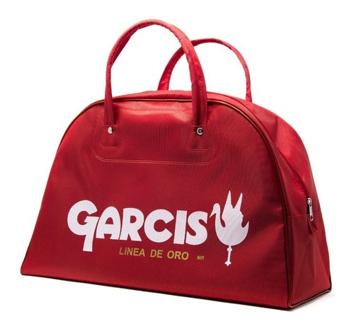 Maleta Deportiva Garcis Retro Nylon Color Rojo