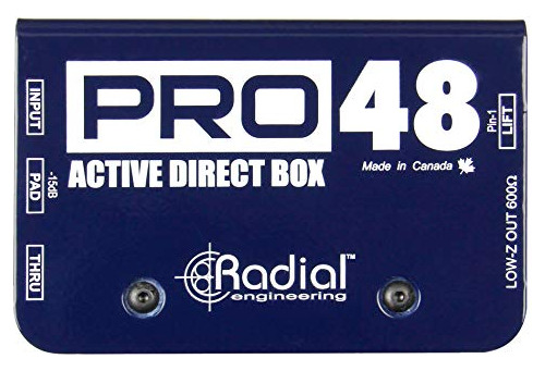 Radial Pro48 Activo 48volt Caja De Compacta Directa