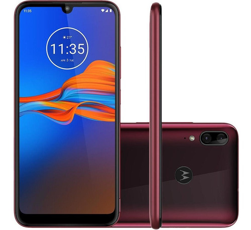 Celular Motorola Moto E6 Plus 32 Gb Rubi Câm Dupla 13mp+2mp