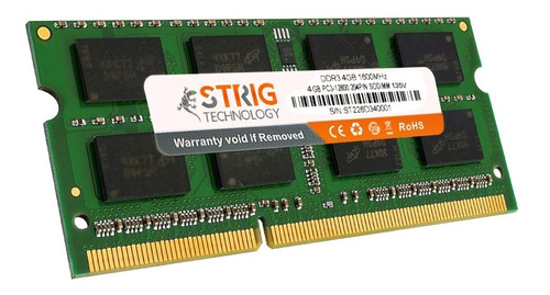 Imagen 3 de 3 de Memoria Ram Ddr3 4gb Strig Sodimm 1600 Mhz 1.35v