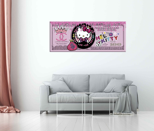 Hello Kitty Dollar Cuadro Canvas