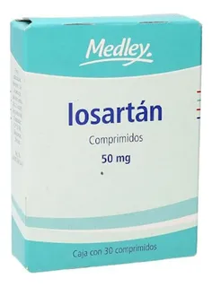 Losartán 50 Mg Caja Con 30 Comprimidos