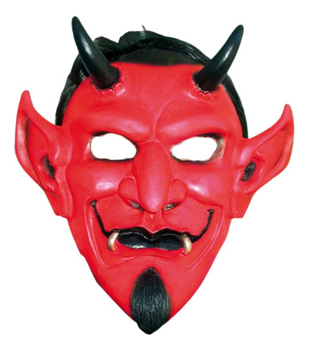 Mascara Latex Diablo Orejon Cotillon Disfraz Halloween