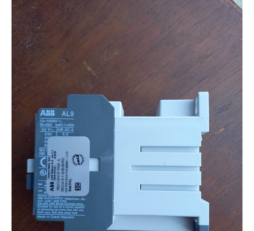 Contactor Abb Al9-30-01 24v Dc 3p+1a Serie 1sbl143001r8101
