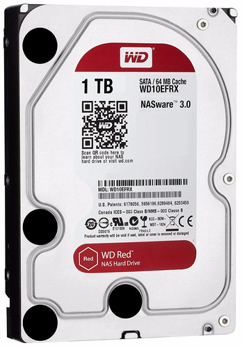 Disco Duro Wd Red 3.5 1tb Sata3 6gb/s 64mb Intellipower 24x7