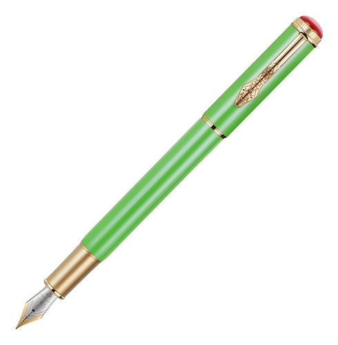 Pen Jinhao 025 Metal Founta Snake Clip Fine Nib Suaviza O Pu