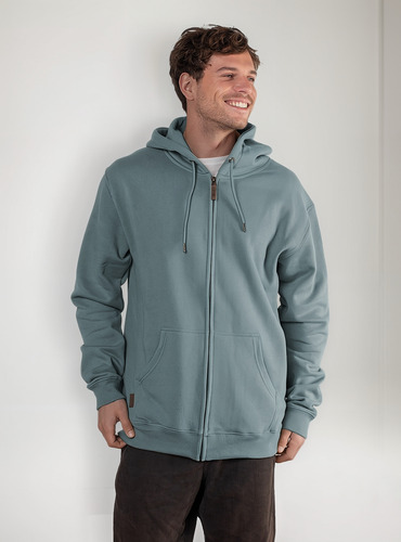 Polerón Con Capucha Y Cierre Ykk® Hombre Lingue Lenga®