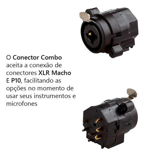 Medusa Com Multi Cabos 4 Vias Conectores Combo - 10 Mts