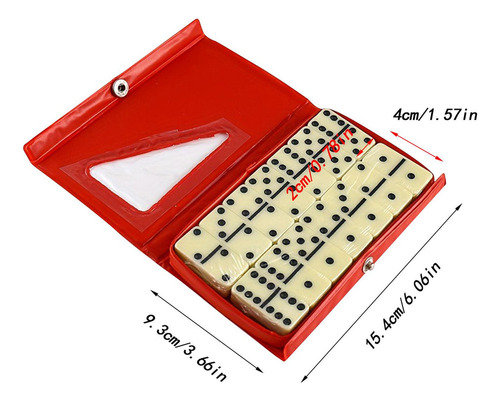 2 Juego De Dominó Juego De Mesa 28 Piezas Dominó Juego