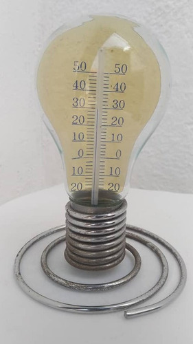 Termometro Decorativo Ambiemtal Forma De Bombillo Tmvref10