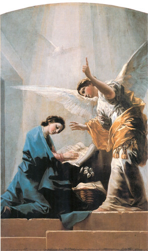 Lienzografia Virgen Anunciacion 120x90 Lienzo Impresion Arte