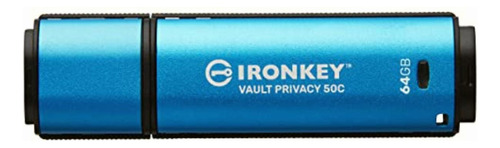 Kingston Ironkey Vault Privacy 50 Usb-c Capacidad: 64gb