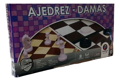 Juego De Mesa Ajedrez-damas Art 203 Plastigal