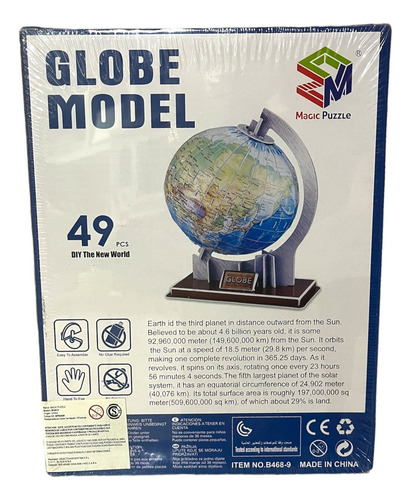 Rompecabezas Magic Puzzle Globo Terráqueo 3d Impresionante!!