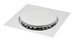 Ralo Click Inteligente Em Inox 10x10 Cm + Porta Grelha