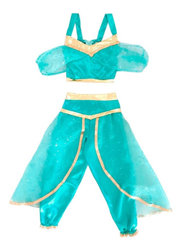Disfraz Princesa Jazmin ( Color Jade ) Gran Oportunidad !!!!