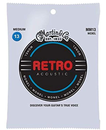 Martin Retro Acoustic Mm13 Cuerdas De Guitarra De Calibre Me